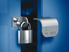 Electromechanical locks, door closers, panic bars, master key systems, padlocks